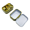 Factory Custom Chewing Gum Tinplate Storage Container Rectangle Metal Box/Can Small Airtight Mint Tin Hinge Lid for Mint