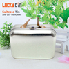 New Design Custom Cosmetic Tinplate Storage Container Rectangle Metal Can Food Grade Child Blank Tin Box With Handle For Food