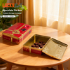 Factory-Made Custom Rectangular Red And Gold Tin Box For Chocolate Marketing & Packaging