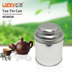 Factory Direct Deal Custom Tea Tinplate Canister Round Black Tea Storage Container Tea Metal Can Food Grade Packaging Tin Box