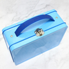 Factory Custom Tin Suitcase Rectangle Carrying Tin Container Package Lunch Metal Tin Box With Handle And Lock