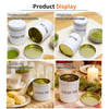 Manufacturer Direct Cream White Tinplate Jar Packaging Cylinder Metal Can Empty Matcha Tin Witch Screw Cover