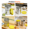 Factory Price Custom Food Grade Tinplate Storage Container Cylinder Metal Can Packaging Premium Matcha Tin With Pull Ring
