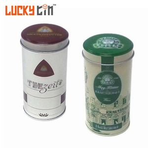 Wholesale Custom Vintage Tinplate Packaging Round Metal Box Tea Coffee Tin Can For Tea Coffee