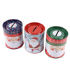 Wholesale Custom Piggy Bank Tin Can Cylindrical Shape Tin Coin Bank Christmas Money Tin For Child