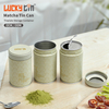 Factory Directly Custom Matcha Powder OEM Japan Tinplate Can Cylinder Metal Box Packaging Matcha Tin 30g With Freshness Cover