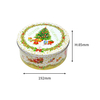 Popular Custom Printing Tinplate Can Storage Container Green Round Shape Tinbox Empty Tin Christmas Boxes for Food Packaging
