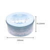 Customized Design Tinplate Storage Packaging Round Reuseable Cracker Metal Can Food Safety Large Size Tin Christmas Cake Box