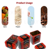 Manufacture Custom Tinplate Seasonings Storage Container Rectangle Condiments Metal Can Vintage Tins Spices Box With Red Lid