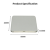 Dongguan Manufacturer Custom Tinplate Packaging Square Shape Food Safety Metal Case Chocolate Tin Box With Hinged