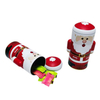 Hot Sales Tinplate Storage Container Santa Claus Metal Box Candy Chocolate Tin Can For Christmas