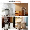 New Design Custom Tinplate Storage Container Coffee Bean Metal Packaging Sustainable Coffee Tin Can With Degassing Valve Windows