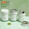 OEM ODM Wholesale Design Tinplate Storage Container Cylinder Customized Green Metal Can Empty Matcha Tin 20g