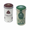 Wholesale Custom Tinplate Tube Packaging Food Grade Coffee Powder Black Tea Tin Can With Lid