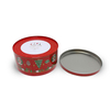 Luckytin Factory Custom Tinplate Can Storage Container 8 Inch Round Metal Tin Box Cookie Christmas Packaging Jar