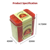 Factory Custom Cheap Tinplate Flavorings Container Rectangle Condiments Metal Can Wholesale Magnetic Tins Spice Package Box