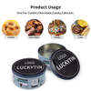 Popular Custom Printing Tinplate Storage Container Round Shape Metal Box Large Size Gift Tin Food Packing With Tin Cans