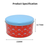 Fashion Design Custom Tinplate Container Round Shape Metal Can Packaging Box Big Size Gift Empty Tin Jar for Food