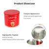 Tin Can Supplier Custom Tinplate Packaging Round Shape Metal Box Food Grade Muffin Biscuit Cookie Cake Tins for Food Packaging
