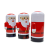 Hot Sales Christmas Tin Packaging Santa Claus Shape Metal Box Candy Chocolate Tin Can For Child