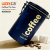 Manufacture Design Airtight Tinplate Storage Container Cylinder Metal Packaging Coffee Tins Customize With Valve With Lids
