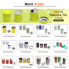 Factory Direct Deal Custom Airtight Matcha Tea Tinplate Packaging 30g Metal Storage Container Empty Matcha Tin for Matcha