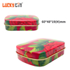 Factory Custom Tinplate Case Packaging Rectangle Metal Can Pill Mini Tin Box With Hinged Lid