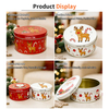 Factory Supply Custom Tinplate Jar Storage Container Cylindrical Shape Metal Packaging Stackable Food Grade Candy Tin Box