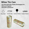 Custom Storage Wine In A Can Tinplate Canning Packaging Metal Bottle Shape Tin Can For Wine