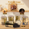 Dongguan Manufacturer Custom Tinplate Storage Container Cylindrical Shape Metal Canister Gold Luxury Loose Leaf Tea Tin For Tea