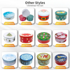 Popular Custom Printing Tinplate Storage Container Round Shape Metal Box Large Size Gift Tin Food Packing With Tin Cans