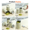 Factory Directly Custom Matcha Powder OEM Japan Tinplate Can Cylinder Metal Box Packaging Matcha Tin 30g With Freshness Cover