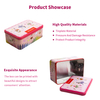Dongguan Manufacturer Custom Tinplate Packaging Holidays Ornament Metal Case Pink Rectangle Gift Tin Christmas Music Box