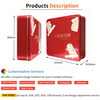 Cans Factory Tinplate Storage Container Rectangle Shape Biscuit Metal Can Empty Embossing Customized Cookie Tin Box for Cookies