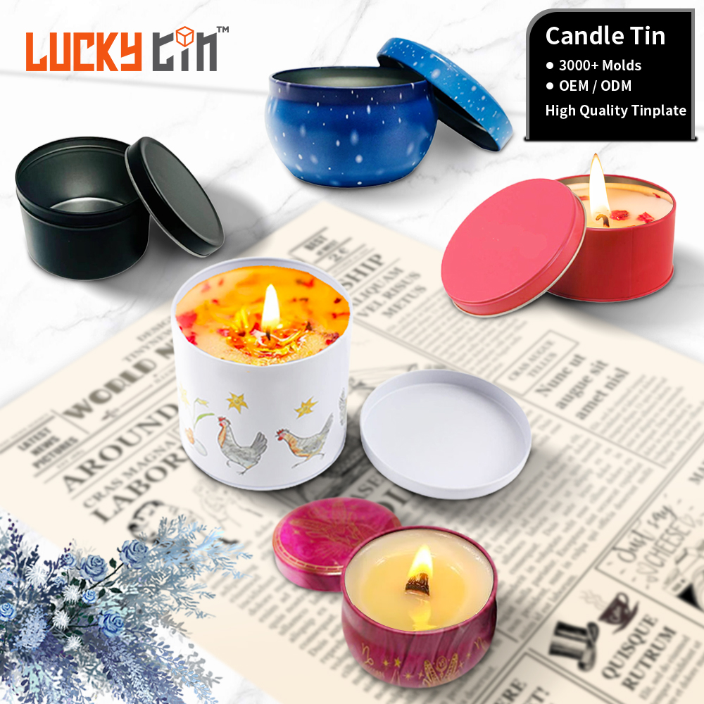 candle tin LUCK1