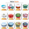 Fashion Design Custom Tinplate Storage Container Round Metal Jar/Box Food Packaging Tin Can Canister For Canned Tins