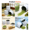 OEM ODM Custom Airtight Tinplate Packaging Double Lid Cylinder Metal Can Empty 30g Matcha Tin for Matcha