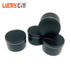 Wholesal Tinplate Packaging Metal Matt Black Round Box Higher Quality Tin Can For Scraft