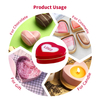 New Design Custom Tinplate Storage Packaging Different Pink Red Metal Can/Case Heart Shape Gift Tin Box For Valentines Day