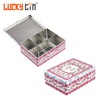 Custom Tinplate Container Rectangle Metal Gift Packaging Tea Bag Tin Box For Chinese Tea