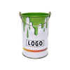 Factory Custom Replace Plastic Bucket Tinplate Pail Colored Metal Flower Pot Paint Tin Barrel For Medicine