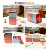 Custom Three Floors Stack Tinplate Storage Container Christmas Metal Packaging Sublimated Ready Rectangle Fruit Candy Tin Box