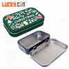 Wholesale Custom Tinplate Food Packaging Mini Metal Box Mint Candy Tin Can with Hinge Lid