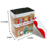 New Product Irregular House Shaped Christmas Gift Tin Can Custom Tinplate Storage Container Metal Christmas Box