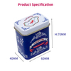 Wholesale Custom Coloured Tinplate Packaging Rectangle Small Metal Box Business Spice Tin New Model for Spice And Tea