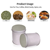 New Design Custom Tinplate Storage Container Cylinder Shape Metal Box Packaging Empty Can Mint Tin for Mint