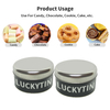 Custom Logo Empty Tinplate Storage Container Round Shape Metal Packaging Empty Tin Cans With Lids