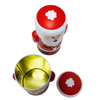 Hot Sales Tinplate Storage Container Santa Claus Metal Box Candy Chocolate Tin Can For Christmas