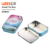 Wholesale Tinplate Case Storage Packaging Rectangular Food Grade Hinge Metal Box Can Small Travel Tin Customizable