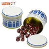 Wholesale Custom Mini Food Tinplate Jar Round Shape Metal Box Packaging Sweets Chocolate Lift Top Tin Can for Chocolate